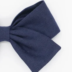 Lazo clásico azul marino lino