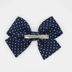 Lazo clásico azul marino topos