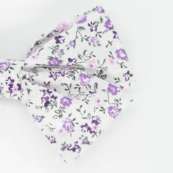 Lazo clásico flores malva