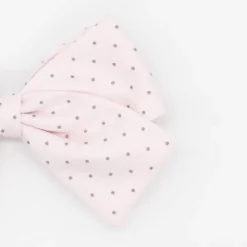 Lazo clásico rosa claro topos