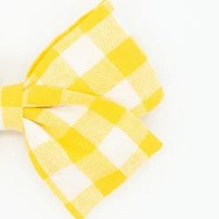 Lazo clásico vichy amarillo