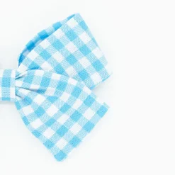 Lazo clásico vichy azul turquesa