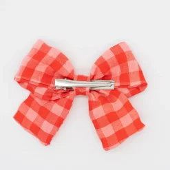 Lazo clásico vichy bicolor rojo fresa