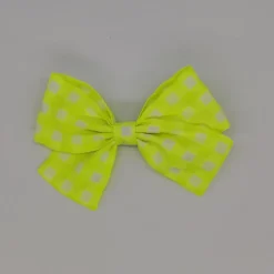 Lazo clásico vichy fluor amarillo