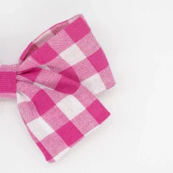 Lazo clásico vichy fucsia