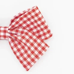 Lazo clásico vichy pequeño rojo