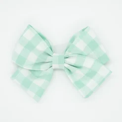 Lazo clásico vichy verde mint