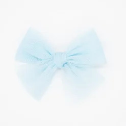 Lazo de tul azul celeste