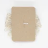 Lazo de tul bordado beige