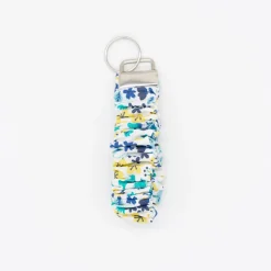 Llavero pulsera scrunchie flores