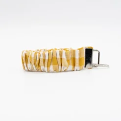 Llavero pulsera scrunchie vichy