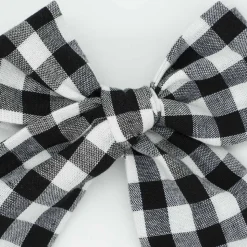 Maxi lazo vichy blanco y negro