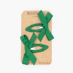 Pack clips mini lacito verde