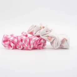 Pack coleteros scrunchies baño fresas