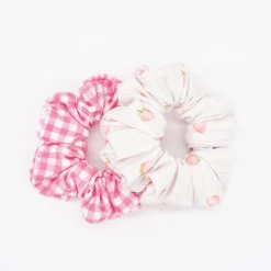 Pack coleteros scrunchies baño fresas