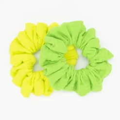 Pack coleteros scrunchies flúor