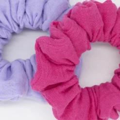 Pack coleteros scrunchies fucsia