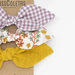 Pack de 3 coleteros lazo flores Agatha