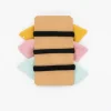 Pack de 3 coleteros lazo gasa topos oro