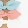 Pack de 3 coleteros lazo lino pastel