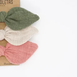 Pack de 3 coleteros lazo rústico