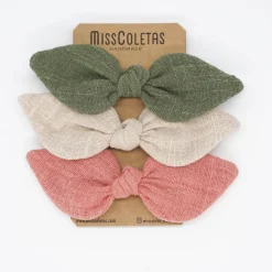 Pack de 3 coleteros lazo rústico