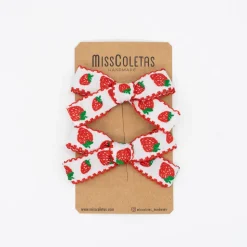 Pack de 2 lazos fresas