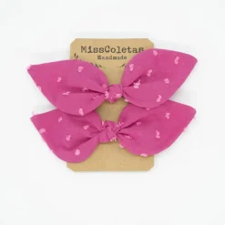 Pack de 2 minicoleteros fucsia plumeti