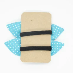 Pack de 2 minicoleteros lazo azul topos