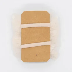Pack de 2 minicoleteros lazo de tul beige