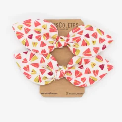 Pack de 2 minicoleteros lazo estampado