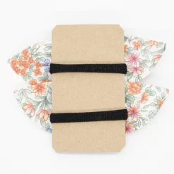 Pack de 2 minicoleteros lazo flores naranjas