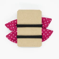 Pack de 2 minicoleteros lazo fresa topos