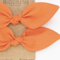 Pack de 2 minicoleteros lazo naranja