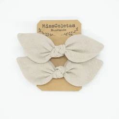 Pack de 2 minicoleteros lazo piedra rústico