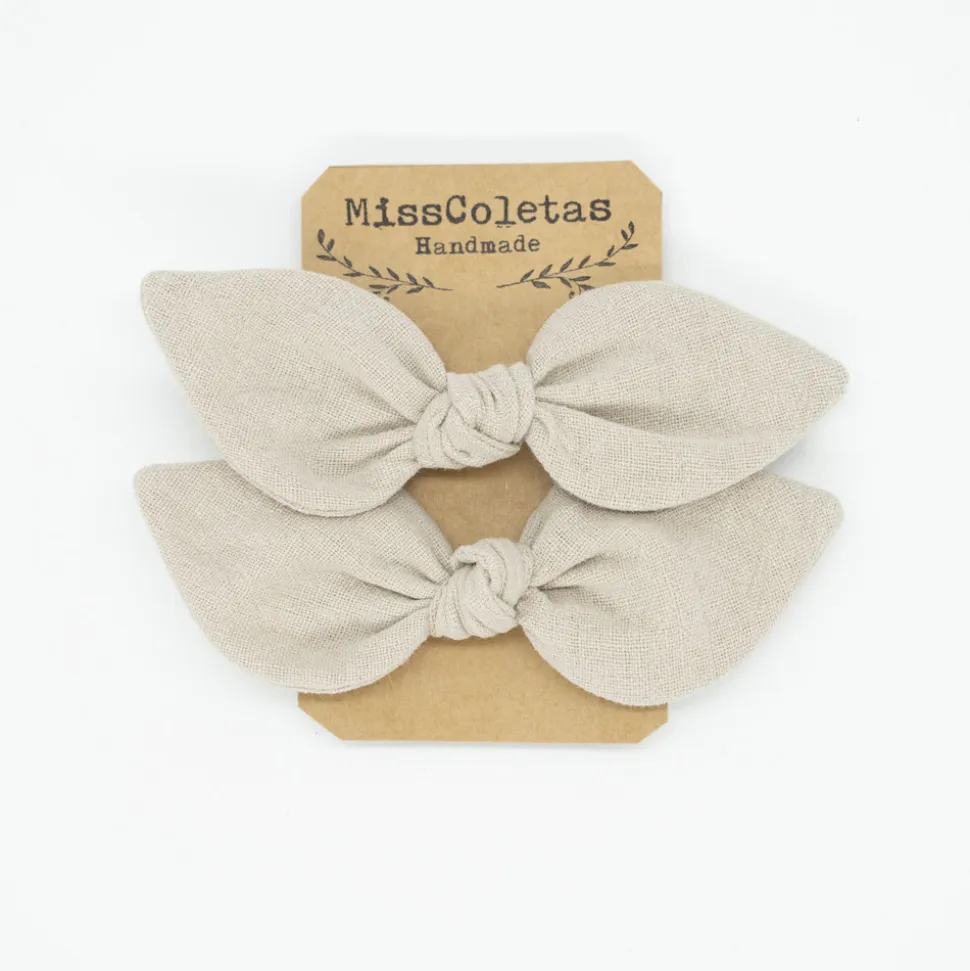 Pack de 2 minicoleteros lazo piedra rústico