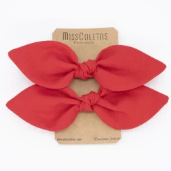 Pack de 2 minicoleteros lazo rojo