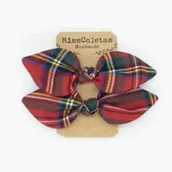 Pack de 2 minicoleteros lazo tartán