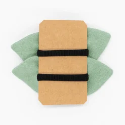 Pack de 2 minicoleteros lazo verde musgo rústico