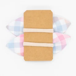 Pack de 2 minicoleteros lazo vichy tricolor