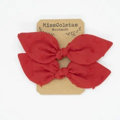 Pack de 2 minicoleteros rojo plumeti
