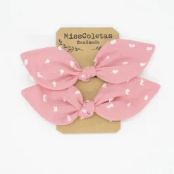 Pack de 2 minicoleteros rosa plumeti