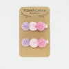 Pack de 2 pincitas pompón fucsia