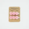Pack de 2 pincitas pompón rosa