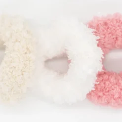 Pack de 3 scrunchies peluche pastel