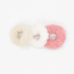 Pack de 3 scrunchies peluche pastel