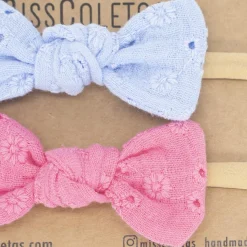Pack diademas bebé bordadas