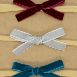Pack diademas bebé lazo terciopelo