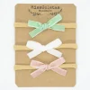 Pack diademas bebé lazo terciopelo pastel