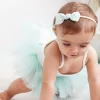 Pack diademas bebé topos oro
